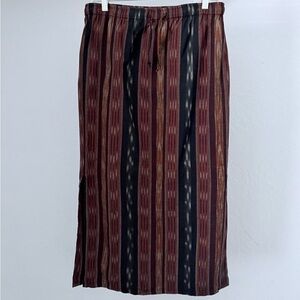 Bundle 3 for 50% off 1990s Indonesian Striped Fabric Skirt